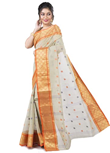 Image of Woven Tangail Pure Cotton Saree