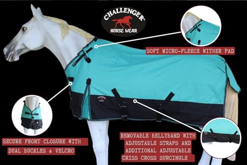 Image of Challenger 1200D Turnout Waterproof Rain Horse Sheet Light Winter Blanket 367LG