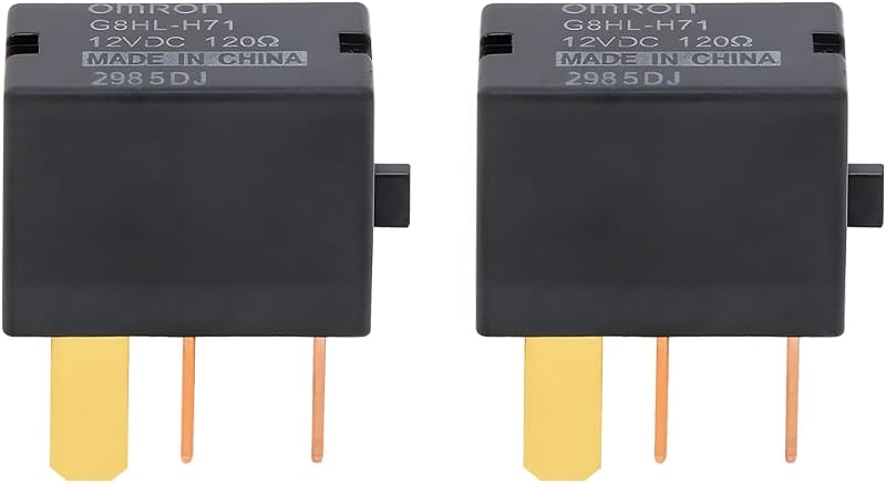 Relé automotivo do ar-condicionado Ywdiml 12 V, 4 pinos, referências G8HL-H71 e 39794-SDA-A03 – 2 unidades