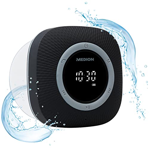 MEDION P66096 Duschradio mit Bluetooth (Badradio, UKW Radio...