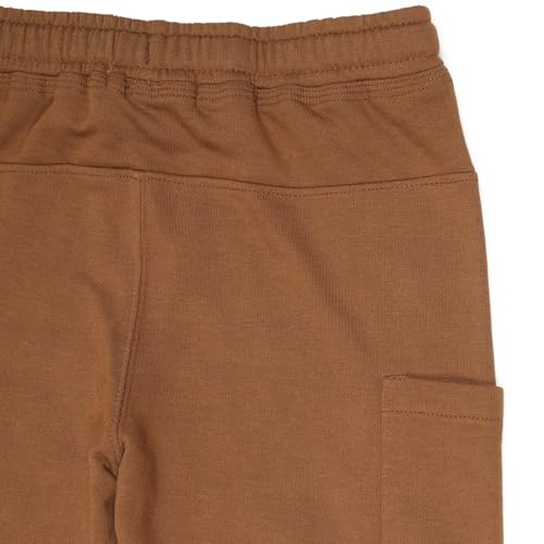 Image of Alan Jones Clothing Boys Regular Mid Rise Solid Plush Pants with Pockets