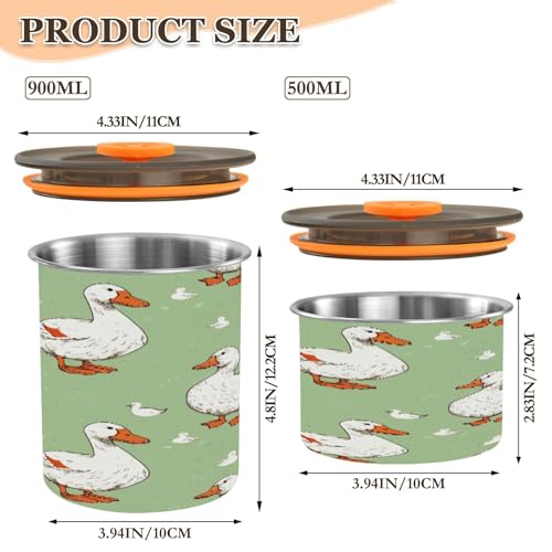 Envase para café ATTX acero inoxidable 17 oz con tapa hermética miniatura 2