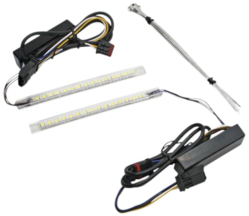 Custom Dynamics CDVENT-TF-AWKIT Lighted Fairing Vent Trim - White DRL with Amber Turn Signals