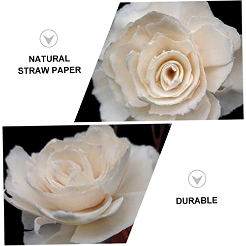 6 difusores de aroma de ratán natural con flores secas miniatura 4