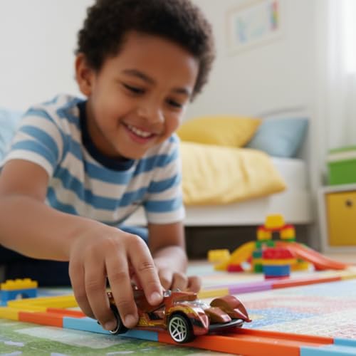 Image of GENIE'S TOY BUS Color Changing Die-Cast Racing Car I 1:64 Scale Temperature Sensitive Paint Sports Car I Change Color with Water I Kids Collectible Toy for Ages 3+ I Best Birthday Gift for Kids