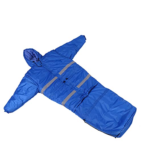 JTYX Baumwollschlafsack Outdoor Camping Schlafsack mit Armen Tragbarer Ultraleichter Warmer Winddichter Schlafsack für Erwachsene Tragbarer Schlafsack Cover