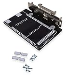 Winford Engineering DIN Rail Mounting Plate for Arduino, Right Angle L-Bracket Design, Black, RoHS Compliant