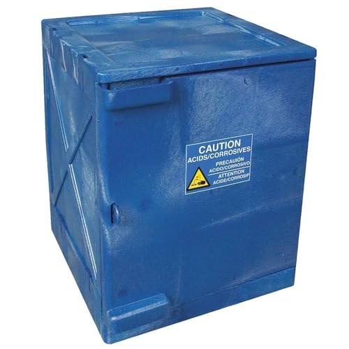 Image of Eagle M04CRA Bench Top Poly Cabinet, 1 Door, 4 gal, Blue
