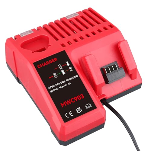MANUFER Rapid Charger Replacement for Milwaukee 12V-18V M12 M18 XC Lithium Ion Battery 48-59-1812 48-11-2420 48-11-1815 48-11-1840 48-11-1841 48-11-1850