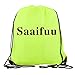 Saaifuu Set of 12 (1-12) Numbered Pinnies/Scrimmage Vest/Team Practice Jerseys for Children Youth Adult(Neon Green S)