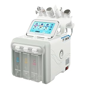Charocean 6-in-1 Hydro Facial Aquafacial apparaat voor gezichtsverzorging, vermindert rimpels, verbetert de huidelasticiteit, led-display, geschikt voor alle huidtypes, kleine blaasapparaat voor spa