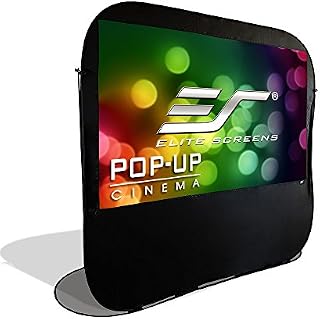 Elite Screens Pop-up Cinema Portable Outdoor Fast Folding Projector Screen Self Standing 92-inch