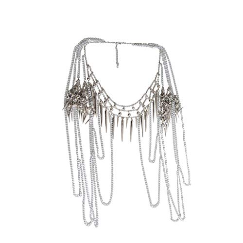 Cadena de aleación punk KnSam para mujer con acabado satinado premium