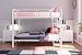 DHP Dusty Twin over Twin Metal Bunk Bed with Secured Ladder, Off White