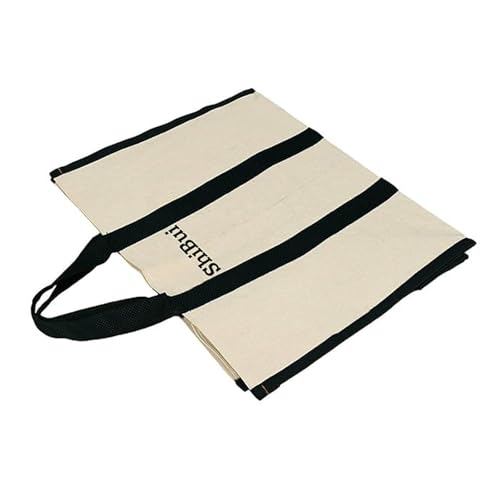 Image of SHIBUI Canvas Grocery Shopping Bag - Large Reusable Tote (17x8.5x14 inch) with Reinforced Handles & Bottom Insert - Heavy Duty, Foldable, Washable, Jhola Bag for Vegetables & Fruits.