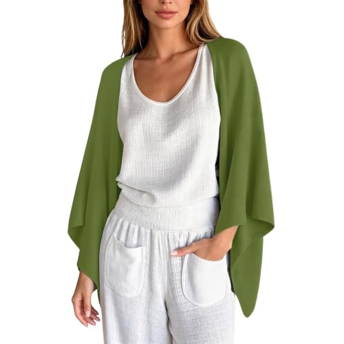 Womens Cardigans Lightweight 3/4 Sleeve Kimono Open Front Cover Up - image 1