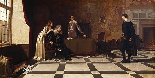 Toile peinture murale La Réconciliation d'Edmund Blair Leighton 60x90cm