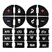 AOUTTUOA AC Panel Decals and Radio Button Repair Decal Set Fix Ruined Faded A/C Button Dash Sticker Repair Kit Compatible with Chevy Silverado Suburban Tahoe Fit for GMC Sierra Yukon 2006-2014