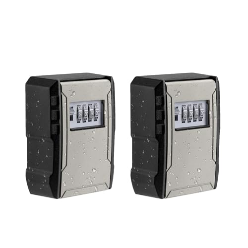 Upgrade Extra Large Key Lock Box, Weatherproof Wall Mount