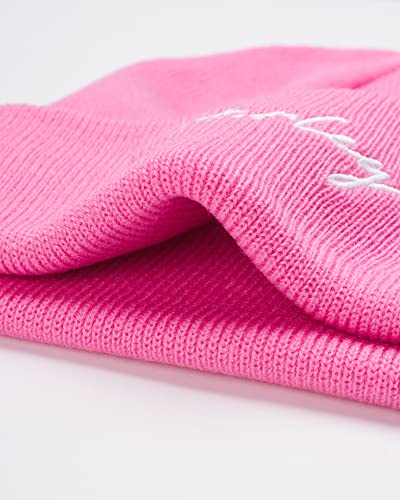 Hurley Women's Winter Hat - Script Cuff Knit Beanie, Size One Size, Pink #TOP3