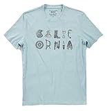 Lucky Brand Men's Venice Burnout California Motorcycle Parts Tee (X-Large) Blue