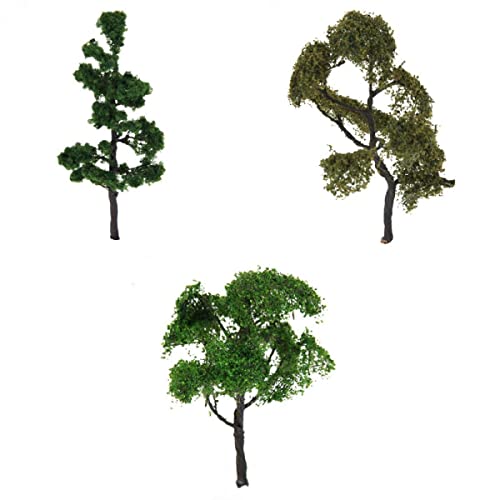 Image of VELURA 4 Railway Scenery Layout Model Tree Pine 4.72 inch OO 1 /75+4 Tree Ash+4 Elm Tree|1 x Model tree|Scenery & Trees| Model Railroads & Trains |Toys & Hobbies