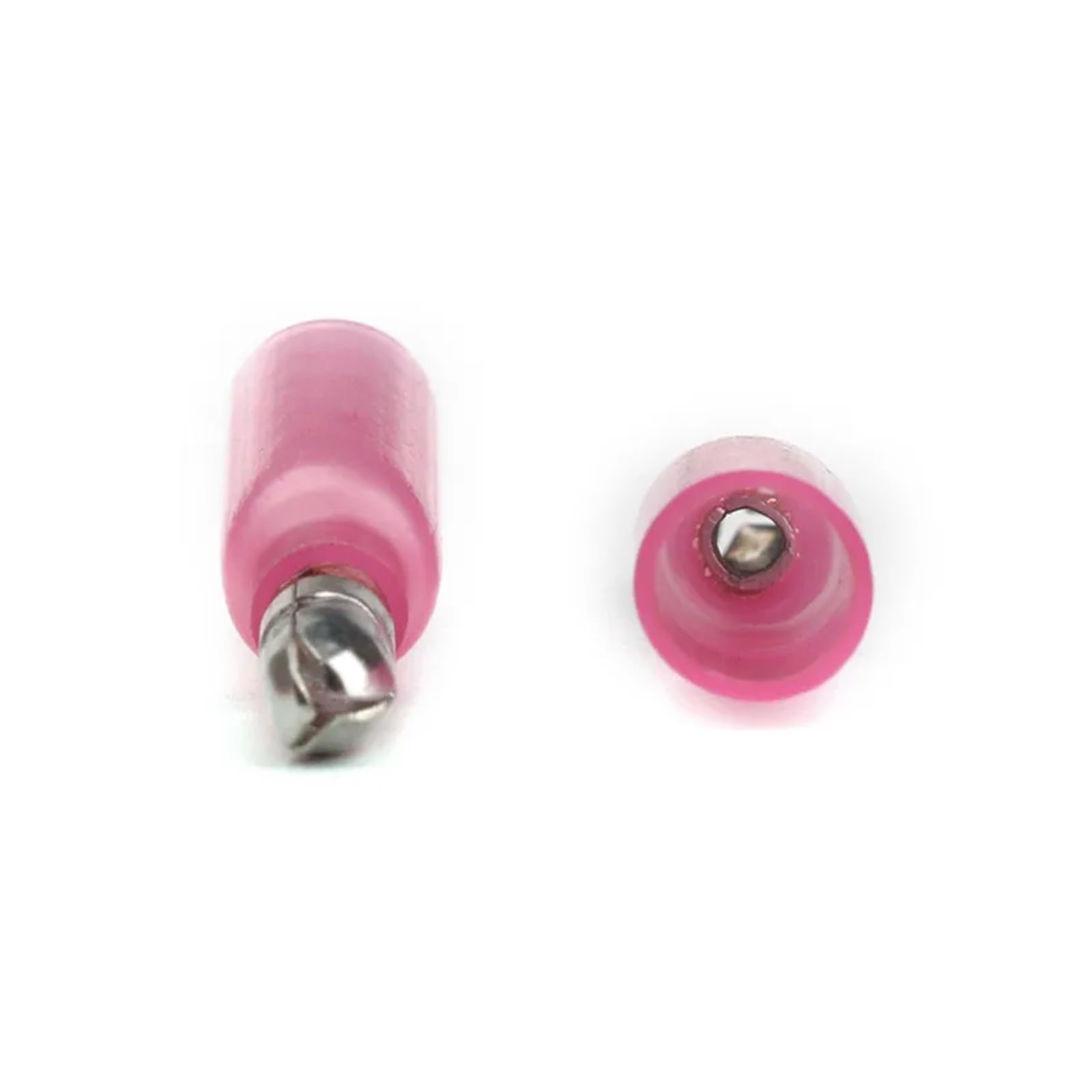 50PCS 22-18AWG Heat Shrink Red Male Terminals Electrical Butt Connectors Crimp Wire Splice Terminals for 0.5-1.5mm2