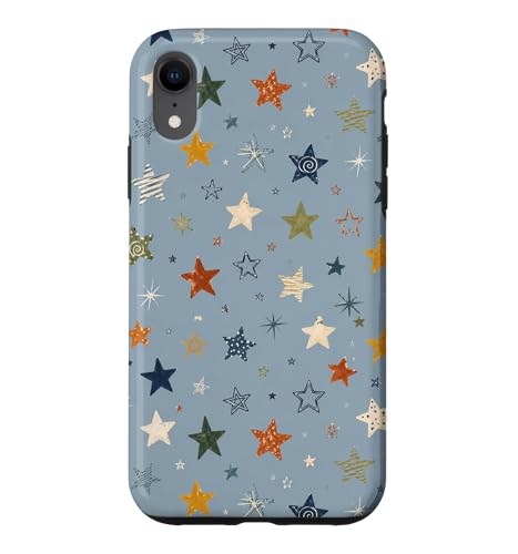 Cute Star Pattern Celestial Aesthetic Cosmic Art �X�}�z�P�[�X iPhone XR �p