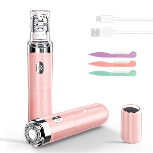 Epilator for Women 2 in 1 Epilators Hair Remover for Women with LED Light Smooth Hair Removal USB Rechargeable Portable Electric Painless Shaver for Face Lip Chin Leg Arms Bikini