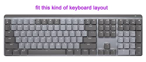 Protector de teclado de silicona compatible con Logitech MX Mechanical miniatura 2