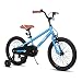 JOYSTAR 12 Inch Kids Bike for 2 3 4 Years Boys, Child Bicycle with Training Wheels & Coaster Brake, Blue, Toddler Cycle, 85% Assembled