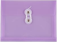 Vista 59 de Fundas de plástico con cierre de botón y cordel para guardar documentos (12 fundas de tamaño carta), de JAM Paper, Gris humo