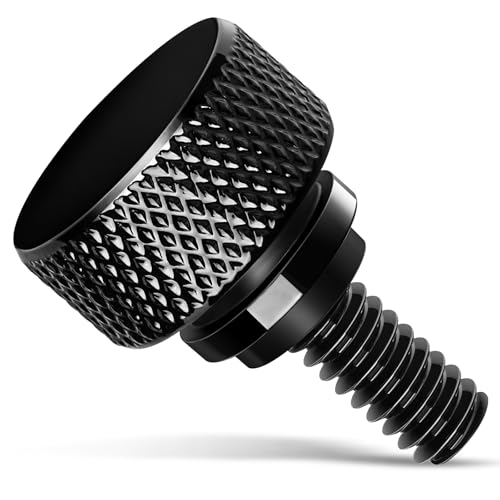 PBYMT Stainless Steel Seat Bolt Motorcycle Screw Fit for Harley Davidson 1996-2026 Black