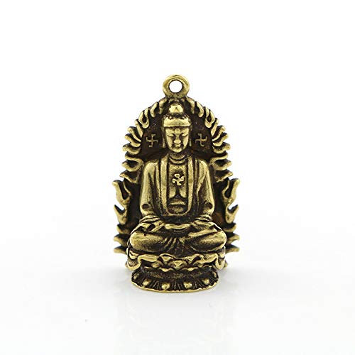 Bouddha en cuivre lumineux pour créer un coin de méditation zen dans le salon