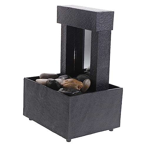 PRETYZOOM Adornos De Agua Fluyente para Interior Fuentes De Estilo Chino Creativo Decoración De Bonsái para Escritorio Sala De Estar Oficina