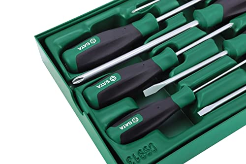 SATA ST09913SJ 13 Pieces Combination Screwdriver Tray Set , Green - Image 3