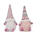 Les-Theresa 2pcs sans Visage Santa Dolls Christmas Forest Old Man Figurines Jouets Décorations de Noël