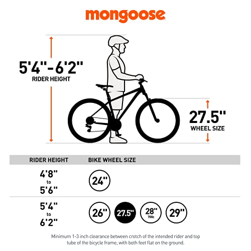 Image of Mongoose Switchback Comp Expert Sport Trail Mountain Bike for Adult Men Women, 16 /18 /21-Speed Options, 27.5-Inch Wheels, Disc Brakes, Aluminum Frames, Hardtail Bicycles