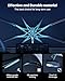 [2025 Upgrade] Nmoiss Windshield Sun Shade Umbrella - [Vinyl Coating Heat Shield] Protect Car from Sun Rays & Heat Damage Keep Cool and Protect Interior, Spring Structure Edge Medium 56