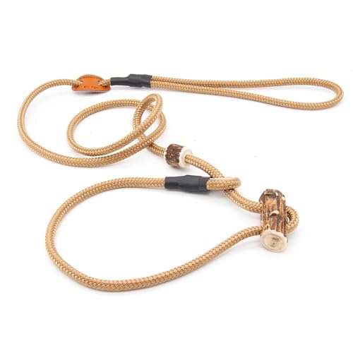 Retriever-Leine/Moxonleine Sporty-Style | robuste Hundeleine aus Tau mit Klemme & Halsbandfunktion | 6mm – besonders griffig & wetterfest | Training, Alltag & Dummyarbeit