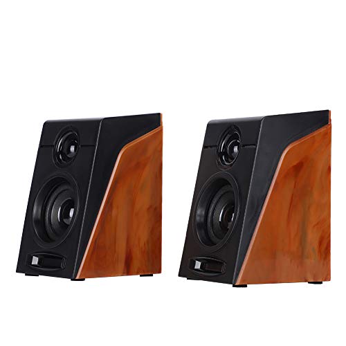Tomantery Mini Altavoz de Escritorio bajo con Altavoz de Graves Pesados ​​de 3 'para TV, Computadoras, Portátiles, ABS Negro