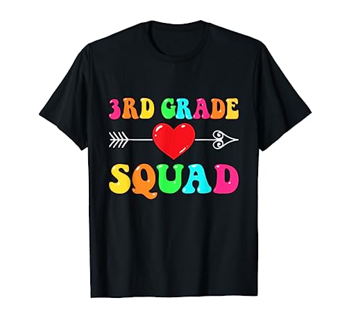 3rd Grade Squad Welcome Back To School Teacher Student Team T-Shirt
