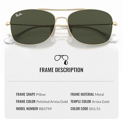 Ray-Ban RB3799 Square-Round Shaped Sunglasses for Men & Women with Official RAYBAN Eyewear Kit3