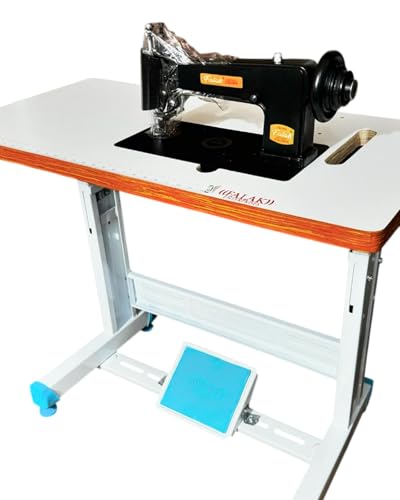 Handle Operated Single Needle Falak Chainstitch Embroidery Machine With Table -Replacement Vintage Cornely Singer 114w103-Universal Feed Designs Chainstitch & Moss Stitch