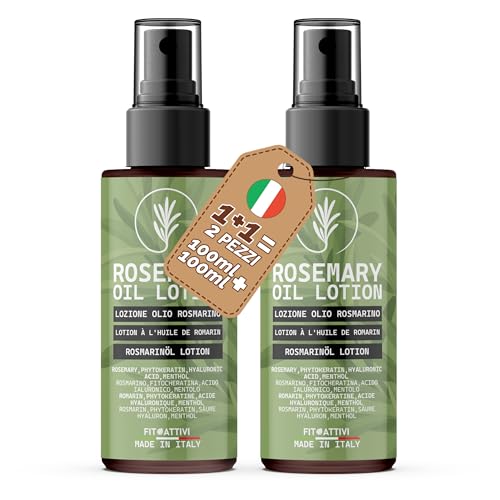 Lozione Rinforzante Capelli al Rosmarino 2x100 ml Azione...
