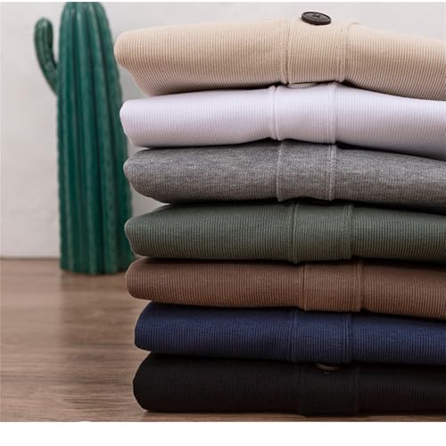 Cárdigan para hombre de mezcla de lana con cuello en V y botones 7