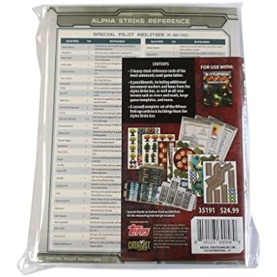 BattleTech Counters Pack Alpha Strike - Miniatures Wargame Accessory for 2+ Players, Ages 14+, 1.5 Hours+ Play Time - Essential Kit by Catalyst Game Labs