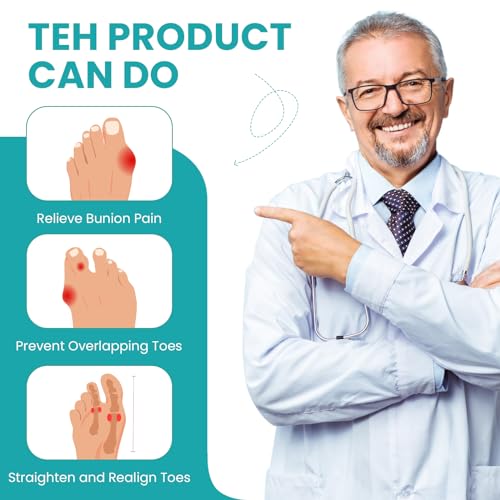 Correttore Per Dita Dei Piedi A Martello Per Donne - Raddrizzatori Per Dita Dei Piedi In Morbido Gel - Riallineamento Di Dita Dei Piedi Piegate,Arricciate,Bunion（6 Count,Medium, Beige） - 3