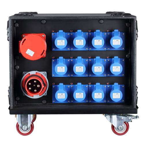 Stage Audio Lighting Power Distribution Box 380V 63A 3-Phase