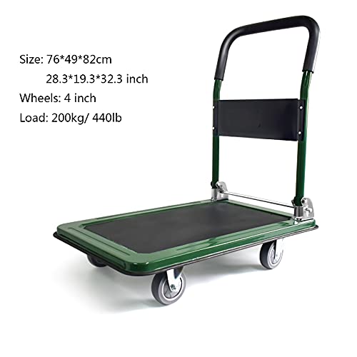 Chariot à roulettes à plate-forme pliable pour éviter la fatigue